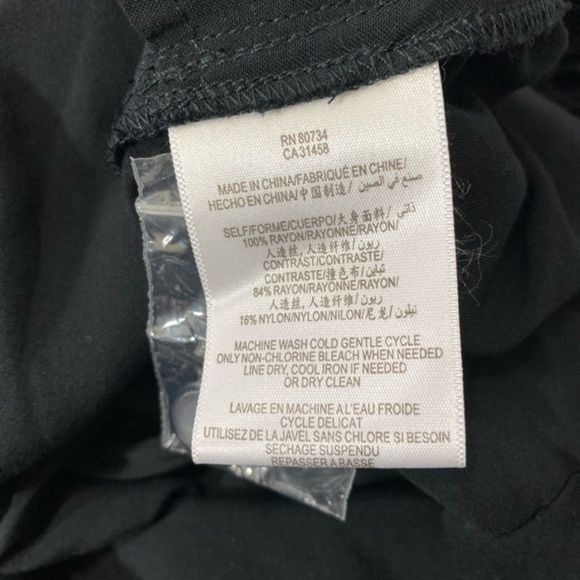 BCBGeneration Size Small Romper Black Blue Abstract Print Sleeveless - Picture 8 of 9